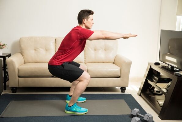 Exercises for the treatment of stone prostatitis