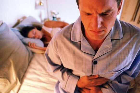 abdominal pain with prostatitis