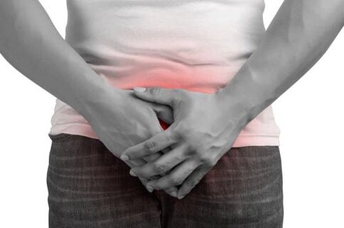 Perineal pain with prostatitis